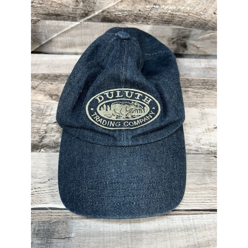 Duluth Trading Company Blue Denim Adjustable Back Cap Hat SZ‎ M/L
